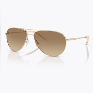 Oliver Peoples Benedict Gold /Brown Sunglasses